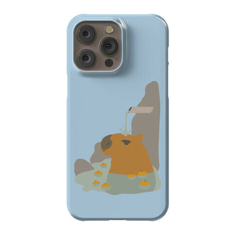 Capybara Hot Spring Phone Case